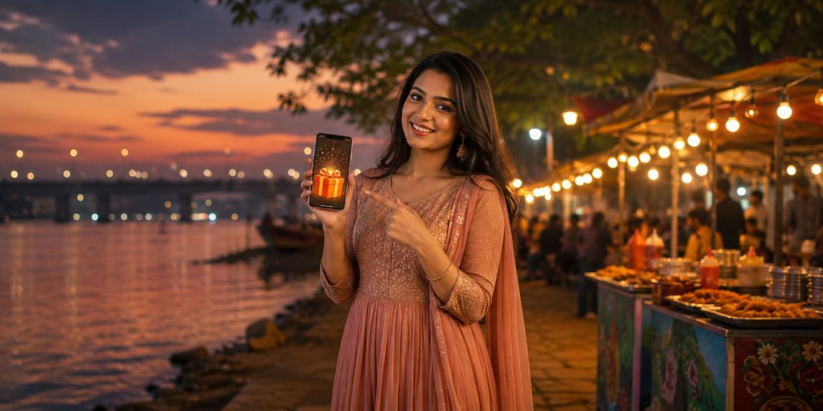 কুমিল্লায় সমুদ্র সৈকতে মোবাইলে পেমেন্ট করছেন একজন ব্যবহারকারী